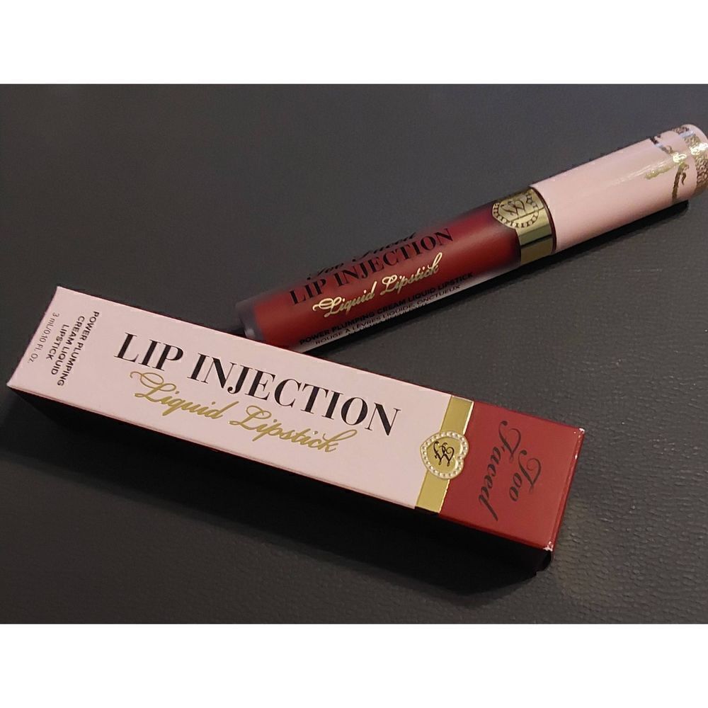 BNIB~Too Faced Lip Injection Liquid Lipstick in Boom Boom Pow